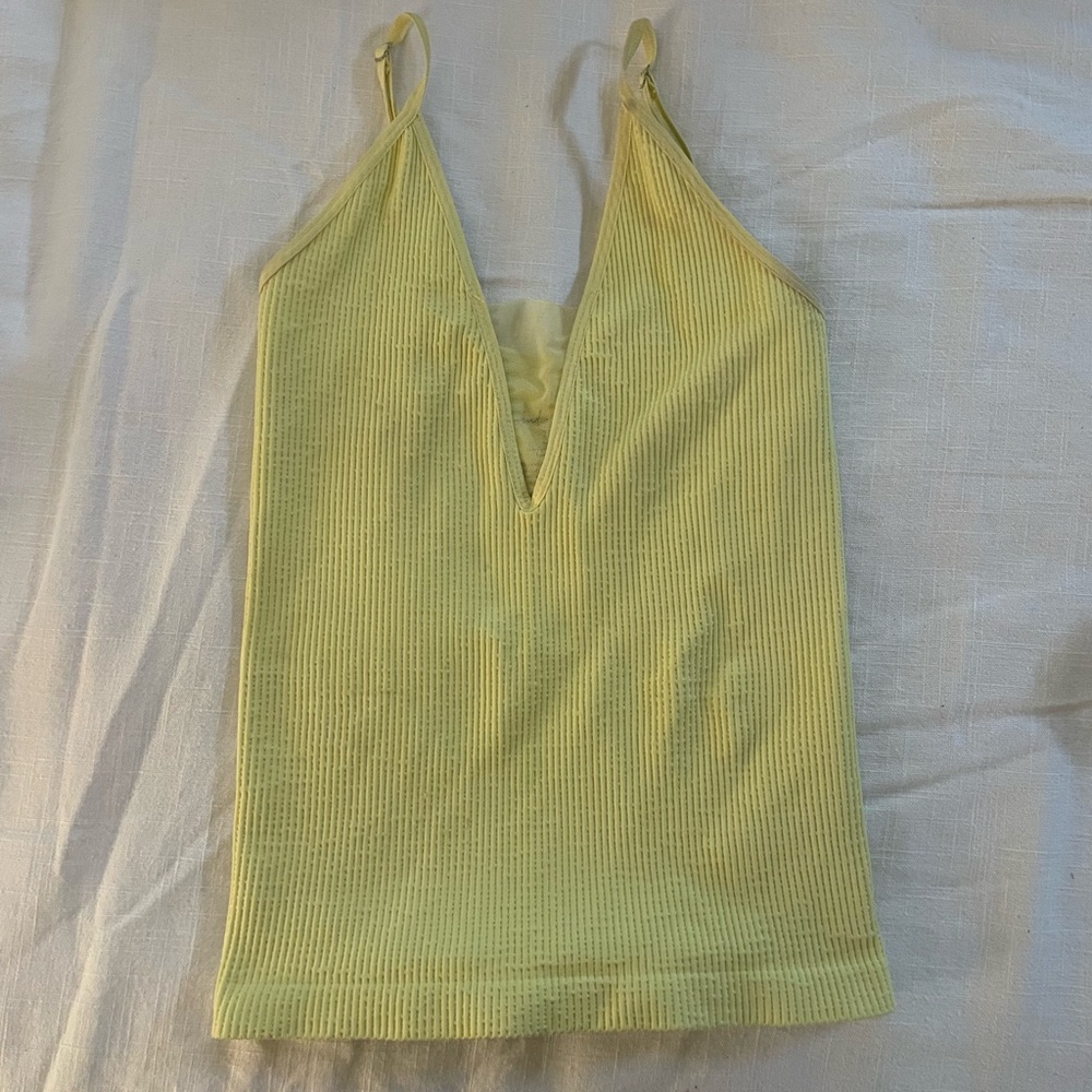 Free People yellow tank, size xs/s